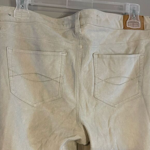 VTG Abercrombie & Fitch Suede Jegging in Cream | SZ 8 - Picture 8 of 16